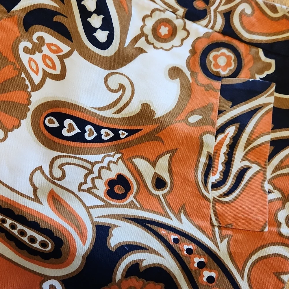 J Crew mod paisley print mini skirt sz 6 - Picture 2 of 2